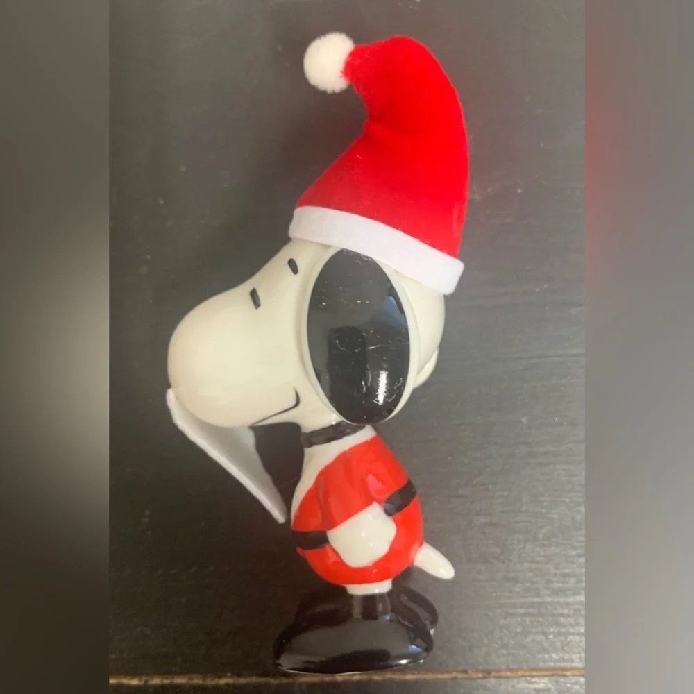 Department 56 Peanuts Santa Christmas Ornament - Red and White Vintage Snoopy